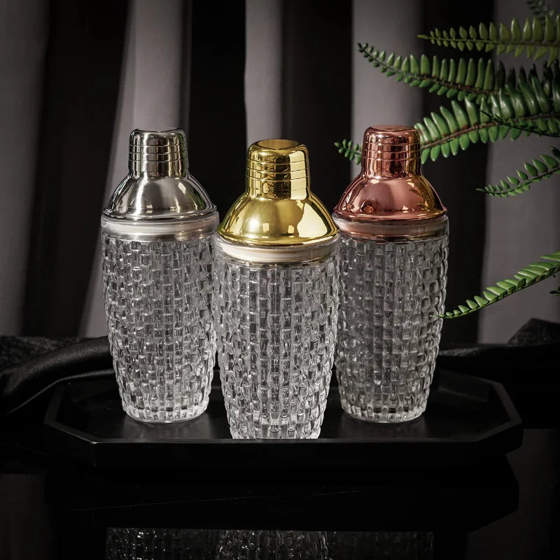 Luxury Glass Cocktail Shaker Kit