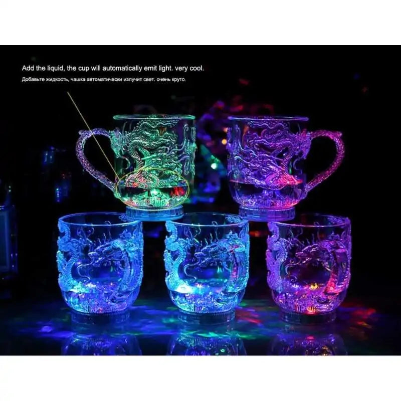 LED Flashing Water Cup Dragon Mug