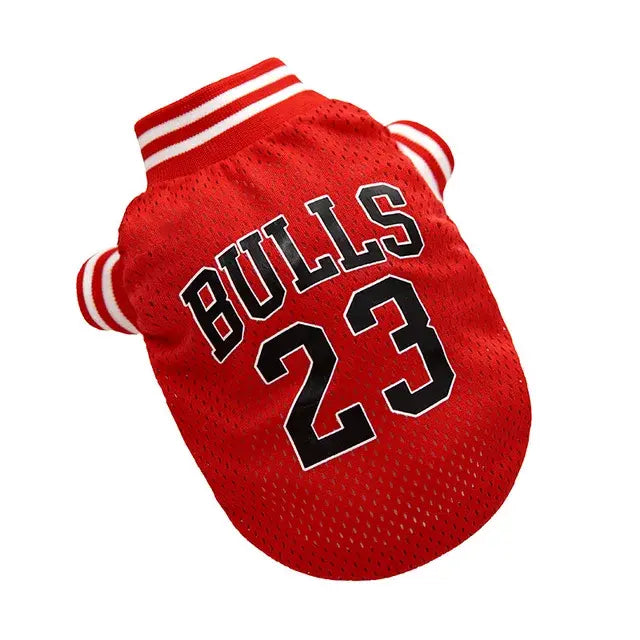 Basketball Fashion Breathable Mesh Pet T-shirt