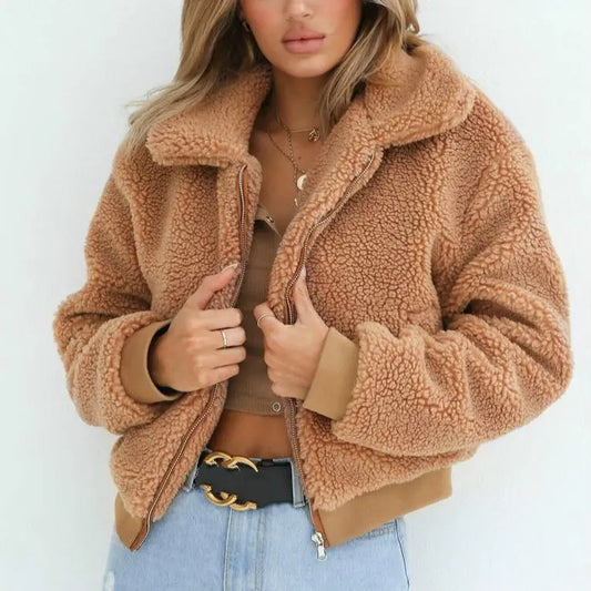 Fashion Fleece Women Coat