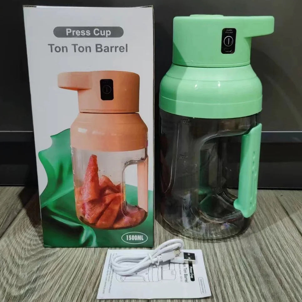 Portable and Rechargeable Bottle Blender 1500ml - Ideal for Daily Routine