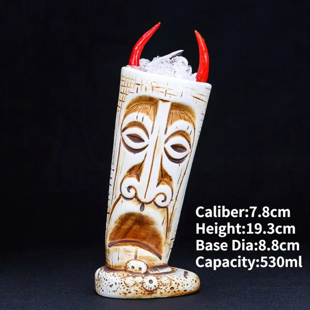 Hawaii Ceramic Tiki Mug