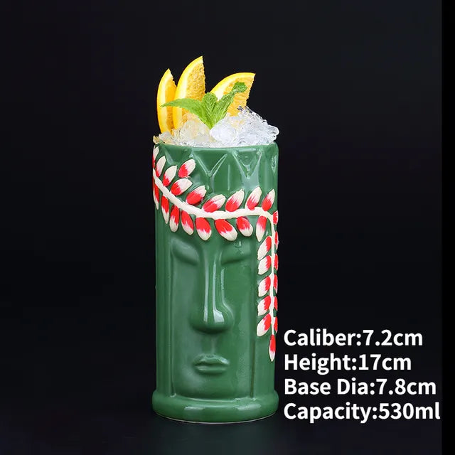 Hawaii Ceramic Tiki Mug