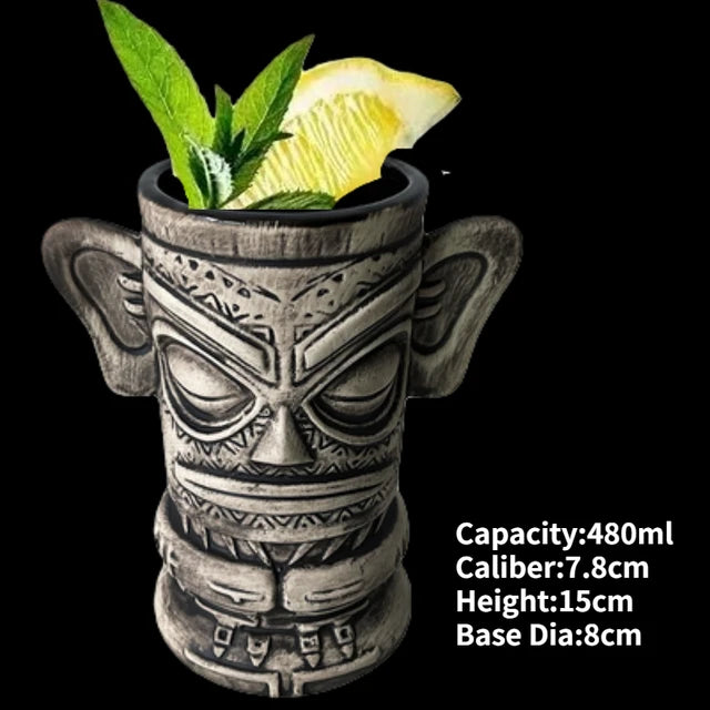 Hawaii Ceramic Tiki Mug