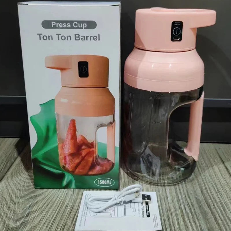 Portable and Rechargeable Bottle Blender 1500ml - Ideal for Daily Routine