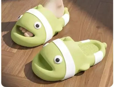 Non-Slip Slip-On Clownfish Slippers