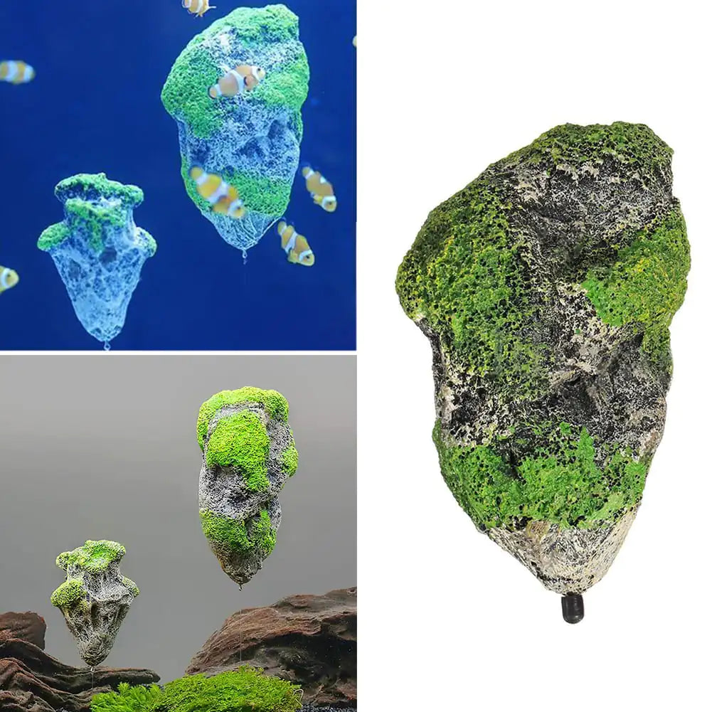 Floating Moss Rocks Aquarium Decorations